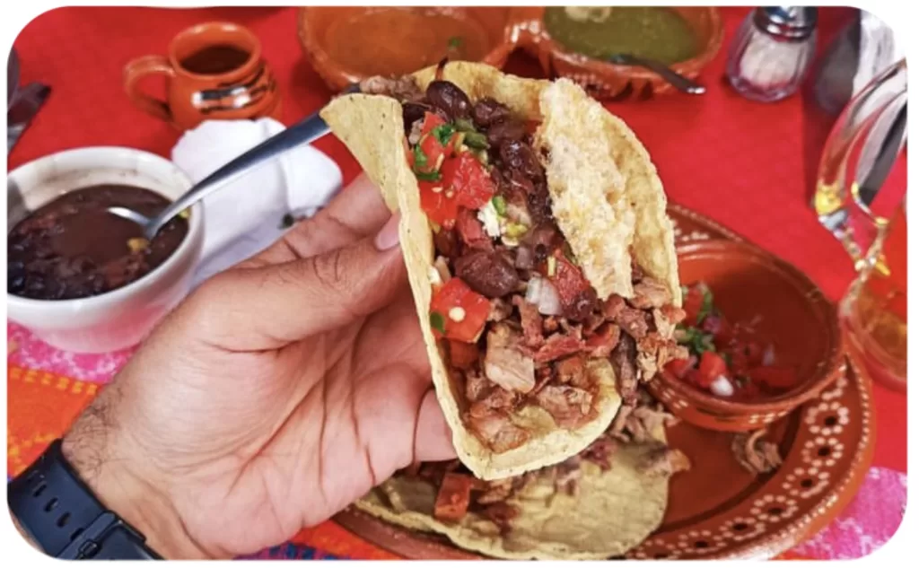 Latin food tacos mexico